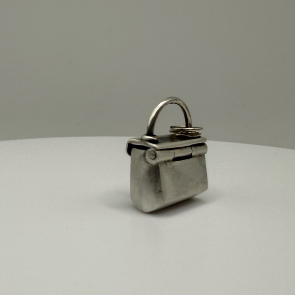Vintage Sterling Silver Handbag Purse Charm 925 - Picture 3 of 10